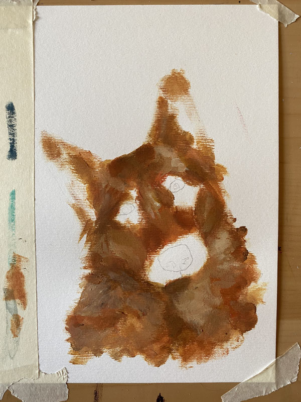 pet portrait painting in progress IMG_0107