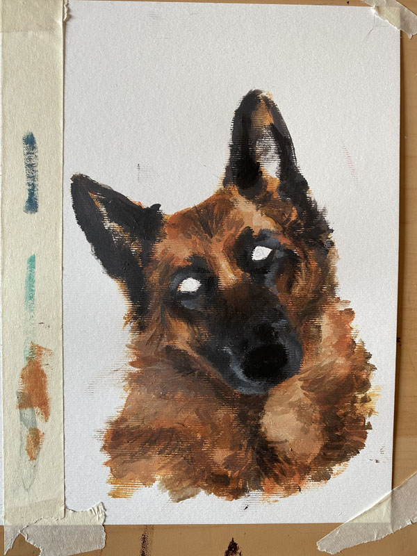 pet portrait painting in progress IMG_0110