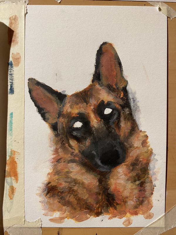 pet portrait painting in progress IMG_0122