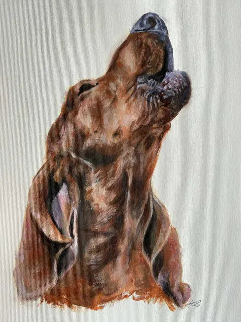 pet portrait acrylic painting commission